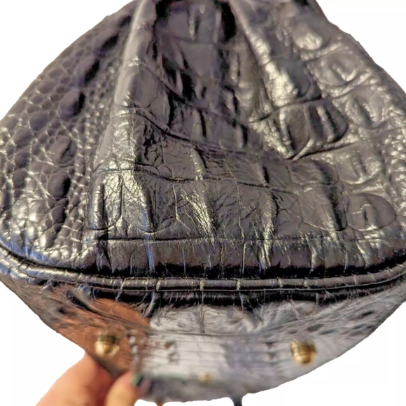 Brahmin Louise Rose Satchel in Black - Picture 3 of 16